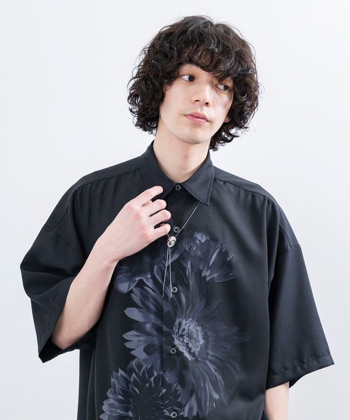 JUNRED（ジュンレッド）の「ビッグフラワープリントルーズシャツ