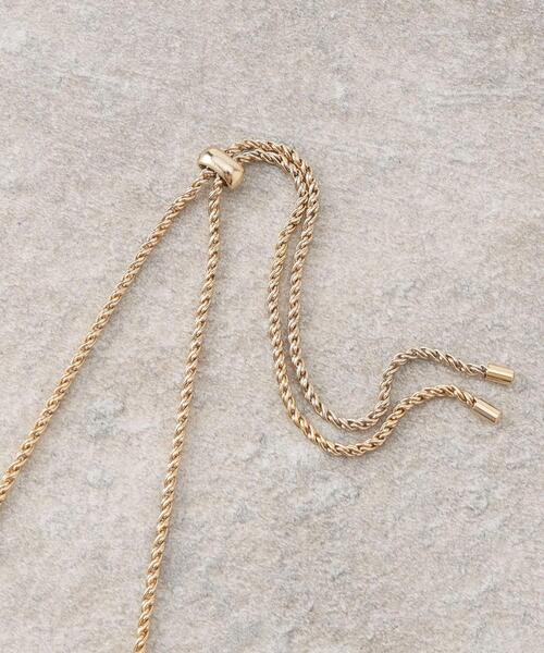 OPAQUE.CLIP（オペークドットクリップ）の「◆ツイストメタルバーネックレス（ネックレス・レディース・シルバー/ゴールド・00）」の5枚目の写真