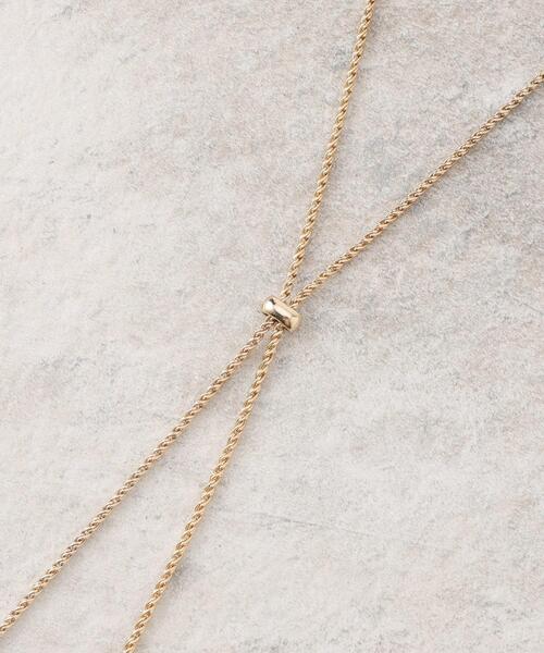 OPAQUE.CLIP（オペークドットクリップ）の「◆ツイストメタルバーネックレス（ネックレス・レディース・シルバー/ゴールド・00）」の6枚目の写真