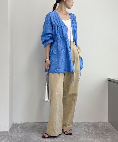 fredy emue - 美品 フレディエミュ シースルー長袖ブラウス前開きカーディガン ゴスロリ リボン fredy emue - 美品 フレディエミュ シースルー長袖ブラウス前