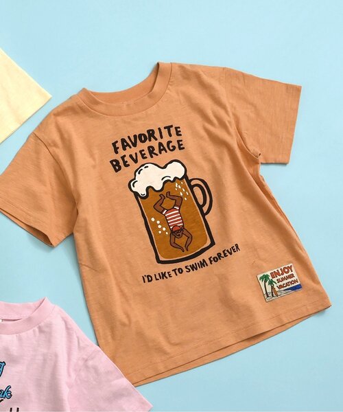 BREEZE(ブリーズ)の「ENJOY SUMMER Tシャツ(Tシャツ/カットソー・キッズ・ピンク/オレンジ/イエロー・80/90/100/110/120/130/140)」の3枚目の写真