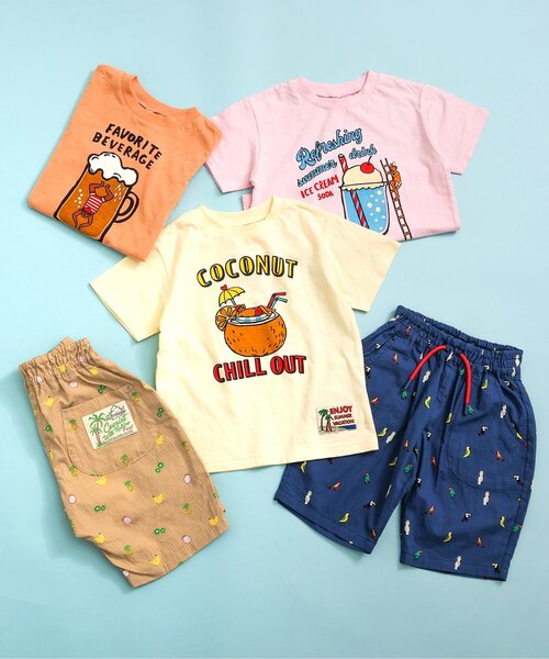 BREEZE(ブリーズ)の「ENJOY SUMMER Tシャツ(Tシャツ/カットソー・キッズ・ピンク/オレンジ/イエロー・80/90/100/110/120/130/140)」の5枚目の写真