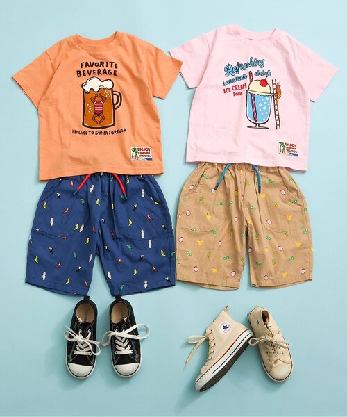 BREEZE(ブリーズ)の「ENJOY SUMMER Tシャツ(Tシャツ/カットソー・キッズ・ピンク/オレンジ/イエロー・80/90/100/110/120/130/140)」の6枚目の写真