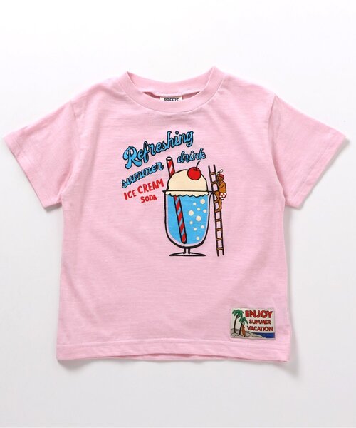 BREEZE(ブリーズ)の「ENJOY SUMMER Tシャツ(Tシャツ/カットソー・キッズ・ピンク/オレンジ/イエロー・80/90/100/110/120/130/140)」の9枚目の写真