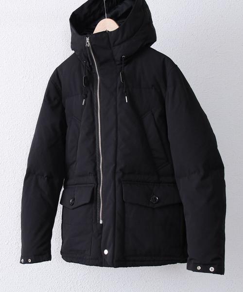 coen（コーエン）の「フーデッドダウンジャケット【ネイビー⇒WEB限定カラー】（ダウンジャケット/コート・メンズ・ネイビー/ダークグリーン/ナチュラル/ブラック・LARGE/X-LARGE/SMALL/MEDIUM）」の5枚目の写真