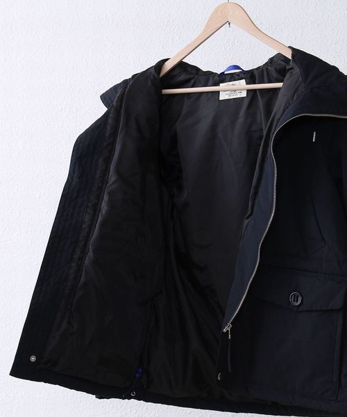 coen（コーエン）の「フーデッドダウンジャケット【ネイビー⇒WEB限定カラー】（ダウンジャケット/コート・メンズ・ネイビー/ダークグリーン/ナチュラル/ブラック・LARGE/X-LARGE/SMALL/MEDIUM）」の9枚目の写真