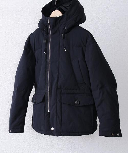 coen（コーエン）の「フーデッドダウンジャケット【ネイビー⇒WEB限定カラー】（ダウンジャケット/コート・メンズ・ネイビー/ダークグリーン/ナチュラル/ブラック・LARGE/X-LARGE/SMALL/MEDIUM）」の13枚目の写真