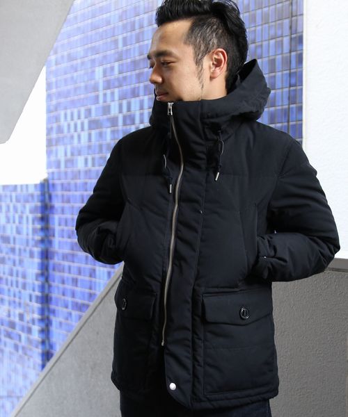 coen（コーエン）の「フーデッドダウンジャケット【ネイビー⇒WEB限定カラー】（ダウンジャケット/コート・メンズ・ネイビー/ダークグリーン/ナチュラル/ブラック・LARGE/X-LARGE/SMALL/MEDIUM）」の16枚目の写真