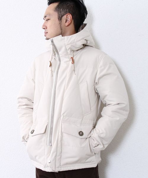 coen（コーエン）の「フーデッドダウンジャケット【ネイビー⇒WEB限定カラー】（ダウンジャケット/コート・メンズ・ネイビー/ダークグリーン/ナチュラル/ブラック・LARGE/X-LARGE/SMALL/MEDIUM）」の17枚目の写真