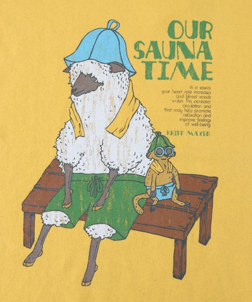 KRIFF MAYER(クリフメイヤー)の「プリントスウェットクルー(ヒツジ)(スウェット・メンズ・イエロー/チャコール/ナチュラル/グリーン・X-LARGE/LARGE/MEDIUM)」の13枚目の写真