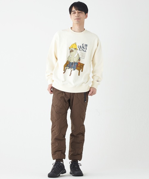 KRIFF MAYER(クリフメイヤー)の「プリントスウェットクルー(ヒツジ)(スウェット・メンズ・イエロー/チャコール/ナチュラル/グリーン・X-LARGE/LARGE/MEDIUM)」の8枚目の写真