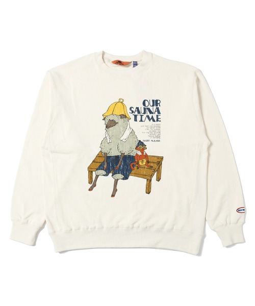 KRIFF MAYER(クリフメイヤー)の「プリントスウェットクルー(ヒツジ)(スウェット・メンズ・イエロー/チャコール/ナチュラル/グリーン・X-LARGE/LARGE/MEDIUM)」の14枚目の写真