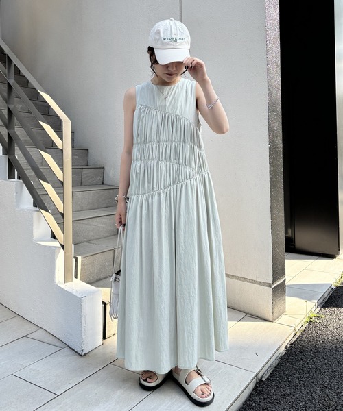 PAPILLONNER（パピヨネ）の「ウィークリーキャップ（キャップ・レディース・スカイブルー/ベージュ・FREE）」の5枚目の写真