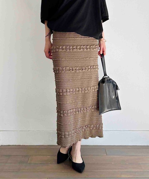 PICCIN（ピッチン）の「【WEB限定】膨れシャーリングバックジップスカート（スカート・レディース・ブラック/ブラウン・M/L）」の15枚目の写真