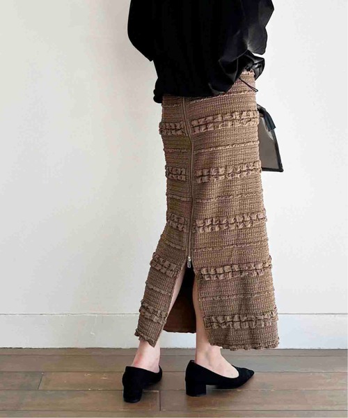 PICCIN（ピッチン）の「【WEB限定】膨れシャーリングバックジップスカート（スカート・レディース・ブラック/ブラウン・M/L）」の13枚目の写真