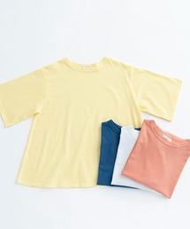 D（ディー）の「コットンプレーンTシャツ【フレア】（Tシャツ/カットソー）」