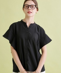 saloon | SALOON(サルーン)/タンブラーブッチャーフレンチスリーブブラウス【手洗い可】セットアップ可(シャツ/ブラウス)