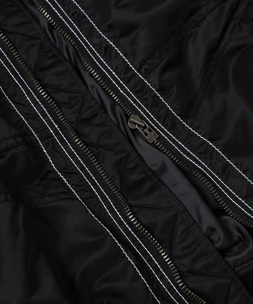 FACETASM(ファセッタズム)の「HEAVY STITCH MA-1 JACKET(MA-1・メンズ・ブラック/カーキ・4)」の5枚目の写真
