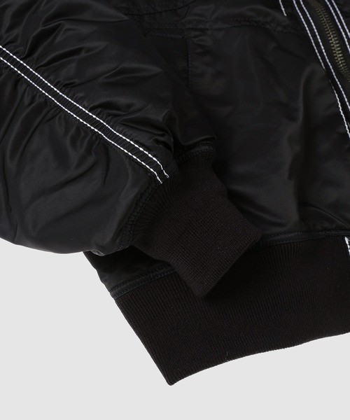FACETASM(ファセッタズム)の「HEAVY STITCH MA-1 JACKET(MA-1・メンズ・ブラック/カーキ・4)」の8枚目の写真
