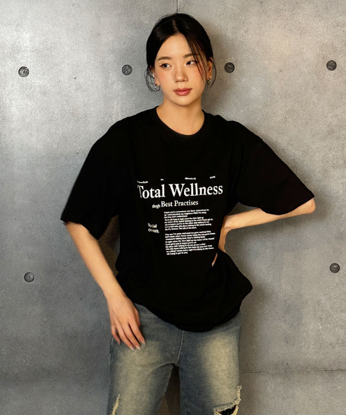 VIVID LADY(ビビッドレディー)の「ロゴプリント半袖Tシャツ レディース 夏tシャツ(Tシャツ/カットソー・レディース・ブラック/ホワイト・FREE)」の1枚目の写真