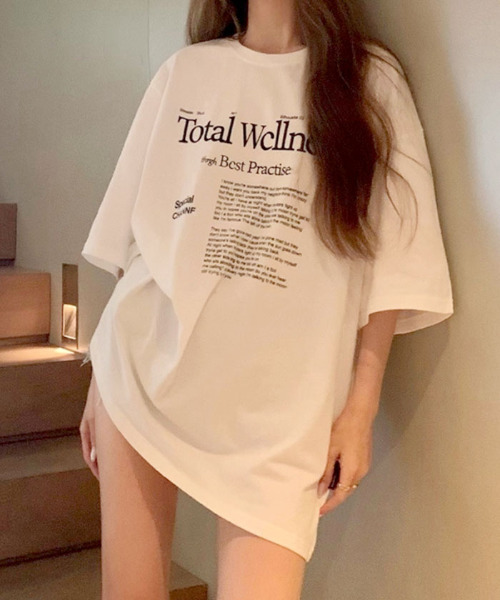 VIVID LADY(ビビッドレディー)の「ロゴプリント半袖Tシャツ レディース 夏tシャツ(Tシャツ/カットソー・レディース・ブラック/ホワイト・FREE)」の9枚目の写真