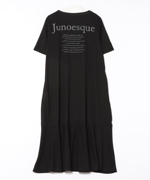 GOLDJAPAN(ゴールドジャパン)の「バックロゴマーメイドワッフルワンピース【大きいサイズ対応】(ワンピース・レディース・ブルー/ブラック/チャコール・LL/3L/4L/5L)」の22枚目の写真