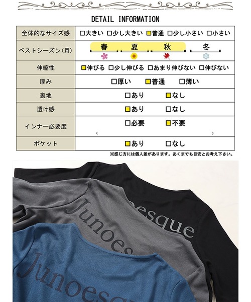GOLDJAPAN(ゴールドジャパン)の「バックロゴマーメイドワッフルワンピース【大きいサイズ対応】(ワンピース・レディース・ブルー/ブラック/チャコール・LL/3L/4L/5L)」の21枚目の写真