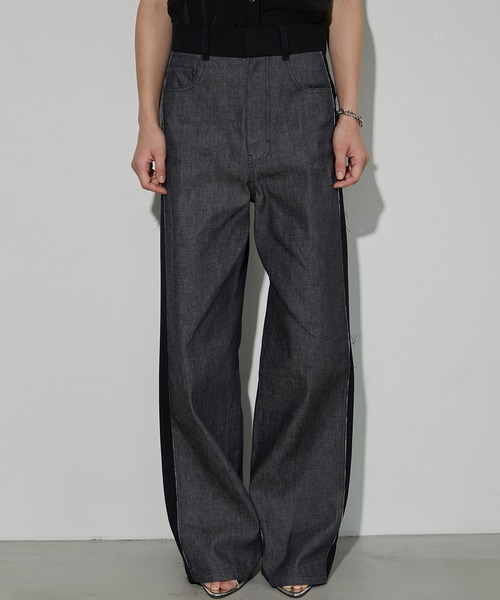 ルシェルブルー 34サイズ　Two Tone Raw Denim Pants LE CIEL BLEU（ルシェルブルー）の「ツートーンローデニムパンツ