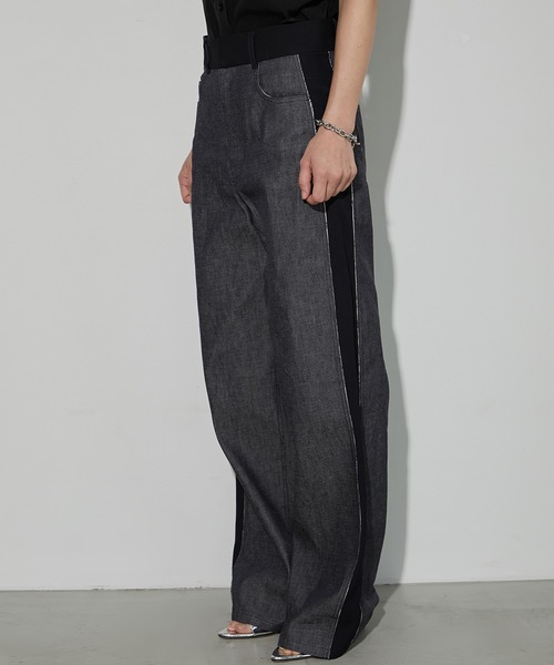 LE CIEL BLEU（ルシェルブルー）の「ツートーンローデニムパンツ / Two