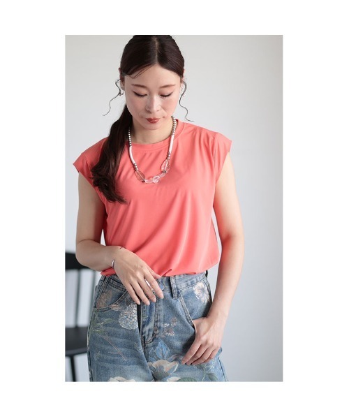 Sawa a la mode(サワアラモード)の「シャーベットカラーカットソー(Tシャツ/カットソー・レディース・ライトグリーン/ホワイト/ブラック/オレンジ・FREE)」の13枚目の写真