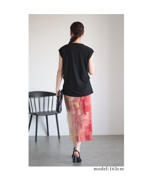 Sawa a la mode(サワアラモード)の「シャーベットカラーカットソー(Tシャツ/カットソー・レディース・ライトグリーン/ホワイト/ブラック/オレンジ・FREE)」の16枚目の写真