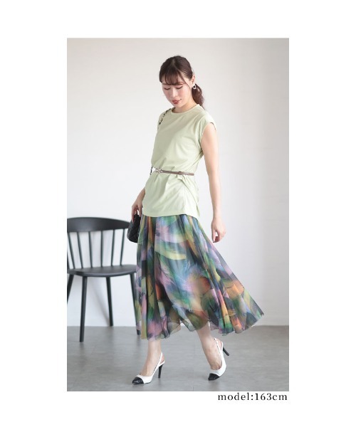 Sawa a la mode(サワアラモード)の「シャーベットカラーカットソー(Tシャツ/カットソー・レディース・ライトグリーン/ホワイト/ブラック/オレンジ・FREE)」の22枚目の写真