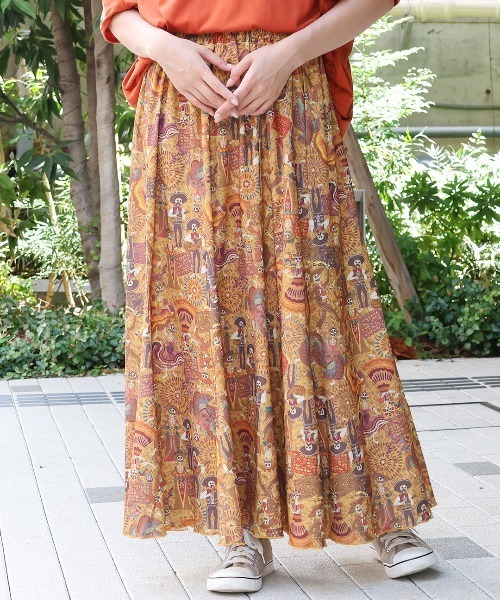 チチカカ(チチカカ)の「ファブリックプリントジャージースカート(スカート・レディース・その他1/その他2/その他3/その他4・MEDIUM/LARGE)」の3枚目の写真