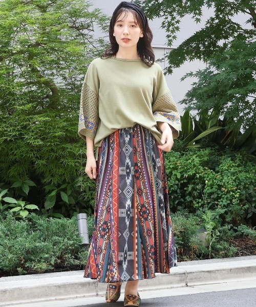 チチカカ(チチカカ)の「ファブリックプリントジャージースカート(スカート・レディース・その他1/その他2/その他3/その他4・MEDIUM/LARGE)」の8枚目の写真