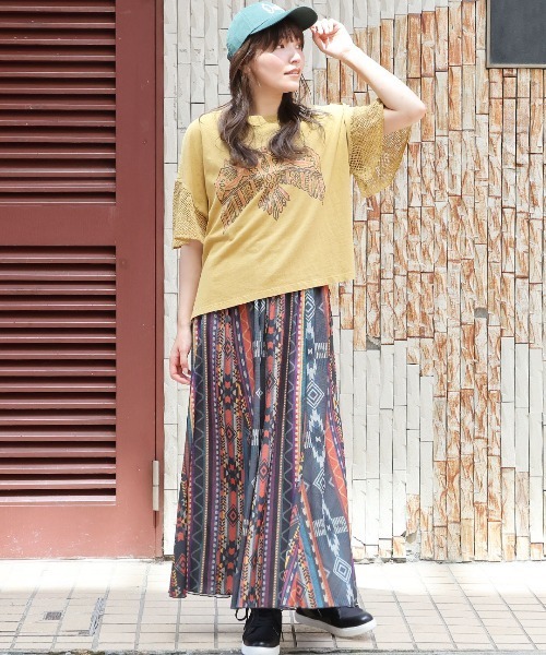 チチカカ(チチカカ)の「ファブリックプリントジャージースカート(スカート・レディース・その他1/その他2/その他3/その他4・MEDIUM/LARGE)」の9枚目の写真