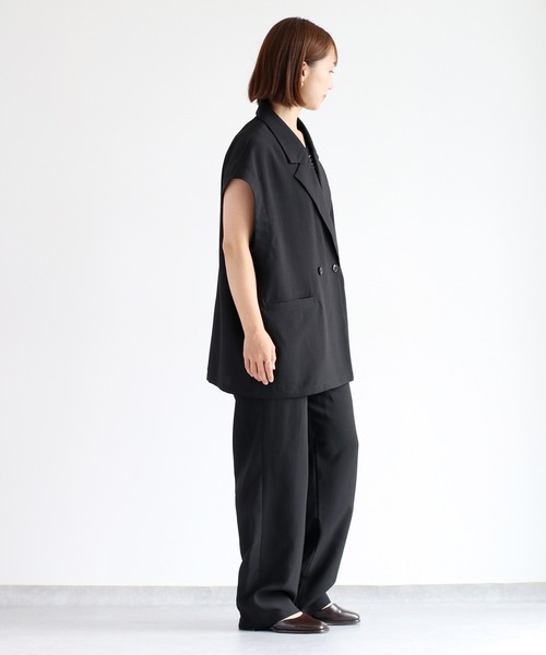 cepo（セポ）の「【速乾・イージーケア】イージータックストレートパンツ 《セットアップ可能》（その他パンツ・レディース・ブラウン/ブラック・M/S）」の16枚目の写真