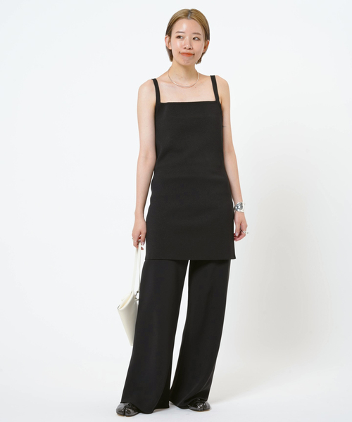 AP STUDIO(エーピーストゥディオ)の「キャミソールチュニック(ワンピース・レディース・ブラック・FREE)」の8枚目の写真