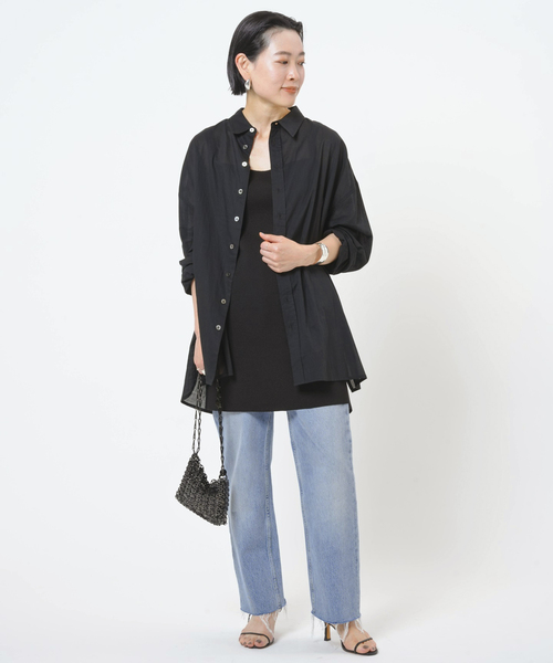 AP STUDIO(エーピーストゥディオ)の「キャミソールチュニック(ワンピース・レディース・ブラック・FREE)」の17枚目の写真