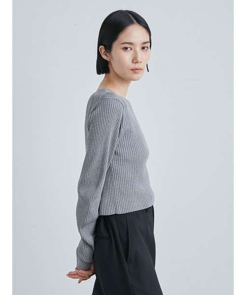 MIESROHE（ミースロエ）の「ウェーブスリーブRIBニット（ニット