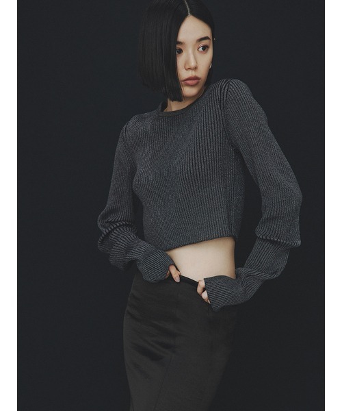 セール】ウェーブスリーブRIBニット（ニット/セーター）｜MIESROHE  