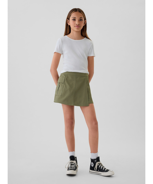 GAP(ギャップ)の「ユーティリティ ラップ スコート (キッズ)(スカート・キッズ・ベージュ/グリーン・120cm/130cm/110cm/140cm/150cm/160cm)」の9枚目の写真