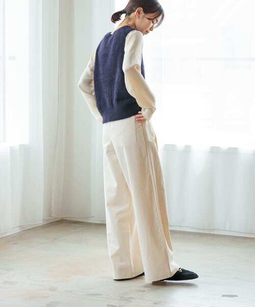 URBAN RESEARCH（アーバンリサーチ）の「FOX/CASHMEREベスト（ベスト・レディース・ネイビー/レッド/ライトグレー・FREE）」の4枚目の写真