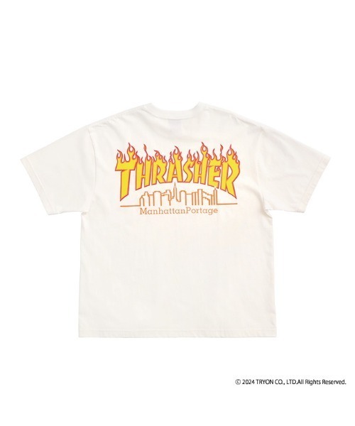 Manhattan Portage（マンハッタンポーテージ）の「S/S Print T-Shirt THRASHER（Tシャツ/カットソー・メンズ・ブラック/ホワイト・X-LARGE/LARGE/MEDIUM/SMALL）」の10枚目の写真