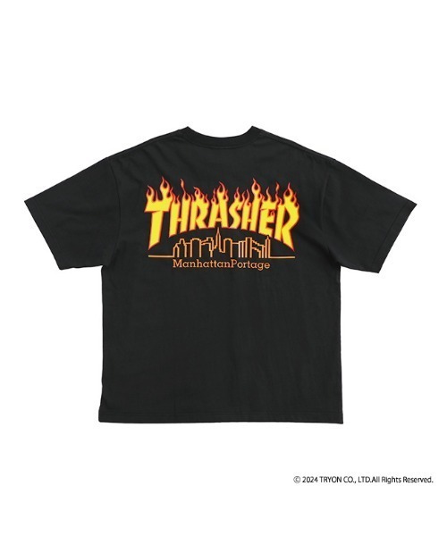 Manhattan Portage（マンハッタンポーテージ）の「S/S Print T-Shirt THRASHER（Tシャツ/カットソー・メンズ・ブラック/ホワイト・X-LARGE/LARGE/MEDIUM/SMALL）」の9枚目の写真