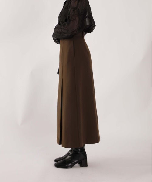 1chaku.（イッチャク）の「ハイウエストジップバックスカート（スカート・レディース・ブラウン/ブラック・マルチサイズ）」の3枚目の写真