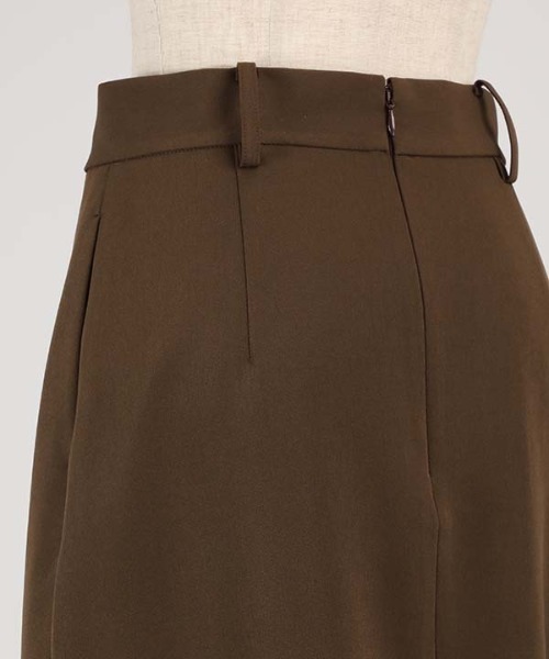 1chaku.（イッチャク）の「ハイウエストジップバックスカート（スカート・レディース・ブラウン/ブラック・マルチサイズ）」の8枚目の写真