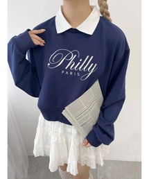 PHILLY | 【PHILLY】襟付きロゴスウェット(スウェット)