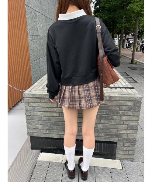 PHILLY（フィリー）の「【PHILLY】襟付きロゴスウェット（スウェット・レディース・ブラック/ネイビー・FREE）」の19枚目の写真