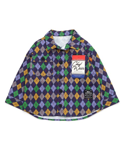BREEZE(ブリーズ)の「【WEB限定】シェフシャツジャケット(シャツ/ブラウス・キッズ・カーキ/その他10/レッド/ベージュ/チェック/インディゴブルー・80/90/100/110/120/130/140/150)」の6枚目の写真