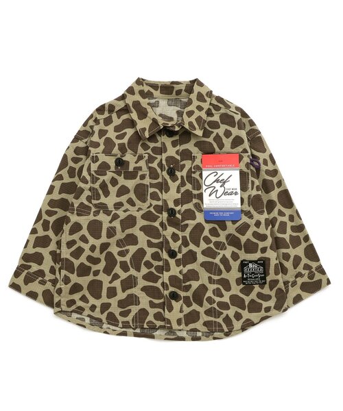 BREEZE(ブリーズ)の「【WEB限定】シェフシャツジャケット(シャツ/ブラウス・キッズ・カーキ/その他10/レッド/ベージュ/チェック/インディゴブルー・80/90/100/110/120/130/140/150)」の8枚目の写真